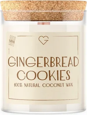 Obrázek produktu pro Goodie Svíčka s dřevěným praskajícím knotem - Gingerbread Cookies 160 g