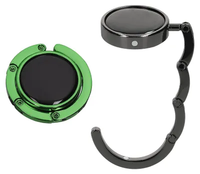 Produktbild von kwmobile Taschenhalter für Tisch - 2x Handtaschenhalter für Tisch - Taschenhaken faltbar - Taschen Aufhänger - Taschen Halter Haken - Tischhaken Set