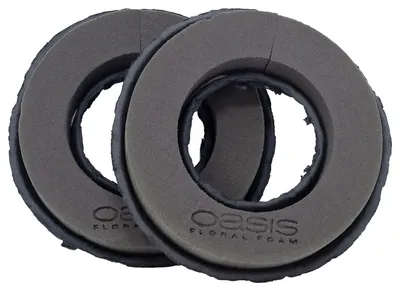 Produktbild von OASIS® BLACK BIOLIT® Ring, Ø 18 × 3,5 cm, 2 Stk.
