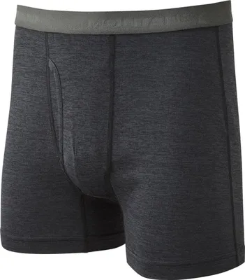 Dart Boxers von Montane; schwarze Funktionsunterwäsche für Herren; elastischer Bund; enganliegend.