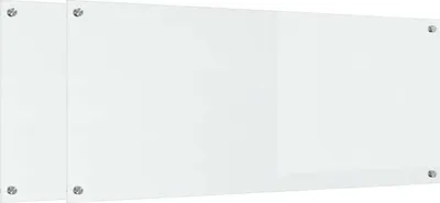 Immagine prodotto di vidaXL Alzatina da cucina 2 pezzi Trasparente 120 x 50 cm Vetro temperato