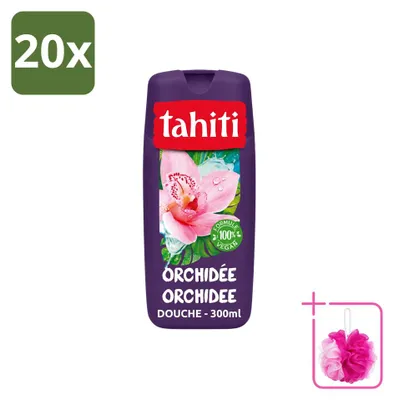 Produktbild von 20 x Tahiti Duschgel Orchidee - Vegan - 300 ml - Sparpackung - 20 Stücke