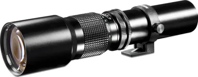 Produktbild von Walimex pro 500/8,0 Linsen Objektiv kompatibel mit Canon EF, DSLR-Objektiv für Vollformat und APSC, Teleobjektiv mit eingebauter Irisblende, hochwertiges Kameraobjektiv
