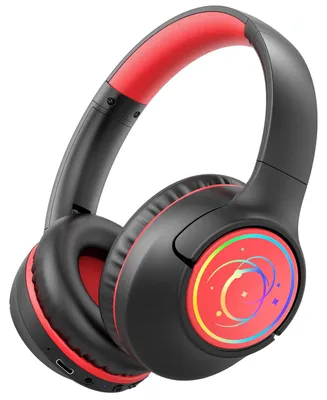 Obrázek produktu pro Bluetooth sluchátka pro děti s LED podsvícením, 85 hodin výdrže, vhodná pro tablety, černá barva