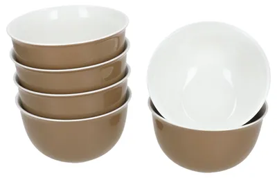 Produktbild von Ritzenhoff 6x Nougat Doppio Schale Ø14cm Porzellan Müsli Dessert Salat