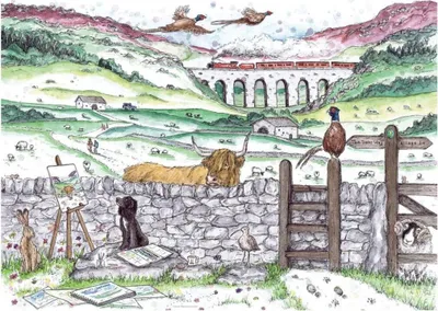 Produktbild von RAVENSBURGER Puzzle Ž ivot v Yorkshiru 1000 dílků