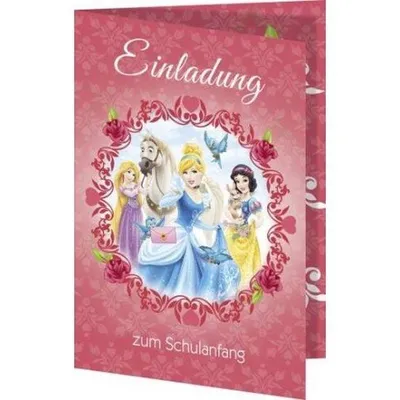 Produktbild von Einladungskarte Schulanfang Disney Princess - 4440