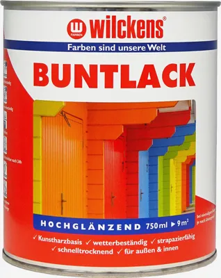 Produktbild von Wilckens Buntlack hochglänzend, 750 ml, RAL 9010 Reinweiß