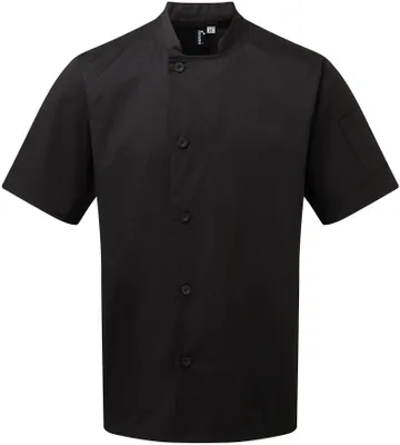 Immagine prodotto di Premier Workwear PR900 | Giacca da cuoco essenziale a maniche corte - Colore: Nero - Taglia: 4XL