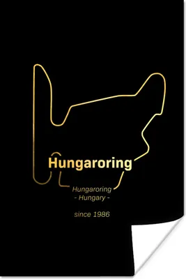Produktbild von MuchoWow® Poster Ungarn - F1 - Rennstrecke 80x120 cm - Papierdruck