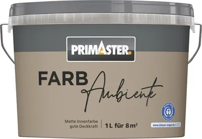 Produktbild von Primaster Farbambiente Wandfarbe matt nougat 1 L
