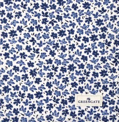 Produktbild von Greengate Dahla Stoffserviette white 40x40cm