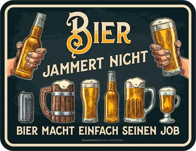 Produktbild von Bier - Fun-Schilder - Bier jammert nicht