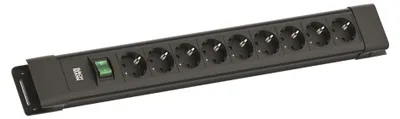 Zdjęcie produktu dla BACHMANN CONNECTUS 9xCEE7/3, 1xswitch 2.0m CEE7/7 Czarny
