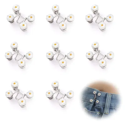 Hosenbund-Enge-Clip, 8 Stück, Jeansknöpfe, Taillenweiten-Anpassung