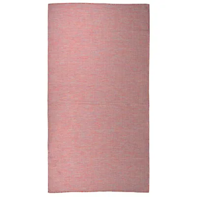 Zdjęcie produktu dla Dywan zewnętrzny o płaskim splocie 80x150 cm czerwony