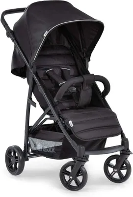 Image de Poussette compacte et pliable, àd'une seule main, noire, 92 x 54 x 104 cm