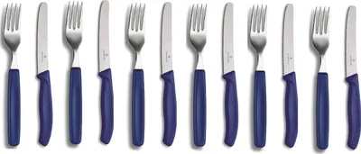 Produktbild von Victorinox 12-tlg. Tafelmesser-Set Swiss Classic (Blau)