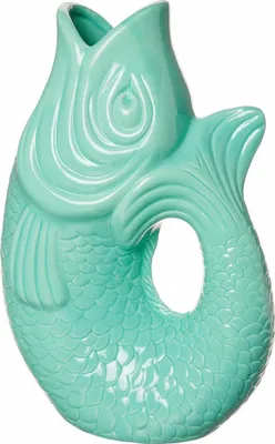 Produktbild von Giftcompany Geschenke Vertriebsgesellschaft mbH Monsieur Carafon Vase / Karaffe Fisch L mint cream 2,7l