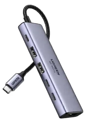 Immagine prodotto di Hub Usb-C Ugreen Cm511, Hdmi 4K 60Hz, 2X Usb 3.2, 2X Usb-C 3.2, Pd