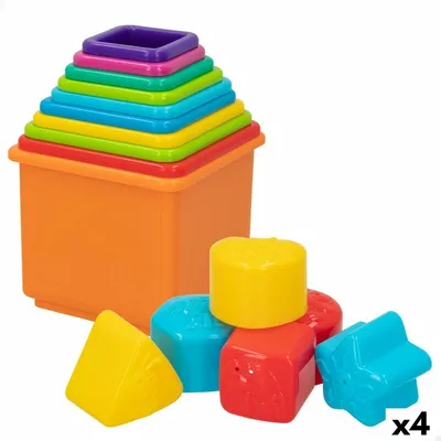 Image de Blocs de construction empilables PlayGo 10,5 x 9 x 10,5 cm 16 pièces 4 pièces