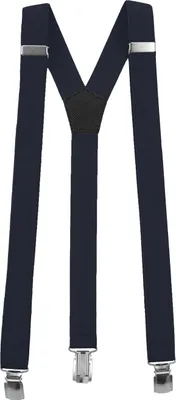 Produktbild von Fabio Farini - 1 Stück Schmales Y-Design mit 2,5cm Breite verstellbar mit extra starken Clipverschluss, Dunkelblau