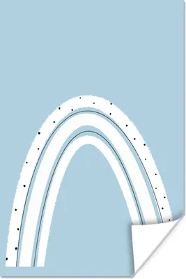 Produktbild von MuchoWow® Poster Regenbogen - Abstrakt - Pastell 80x120 cm - Papierdruck