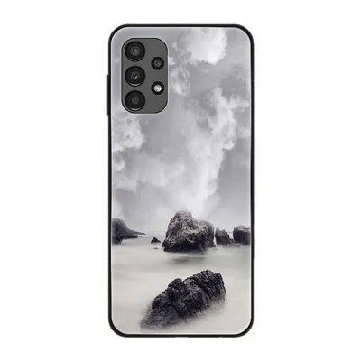 Zdjęcie produktu dla Pokrowiec König Design kompatybilny z Samsung Galaxy A13 4G - plastikowe, miękkie etui na telefon komórkowy rocks clouds