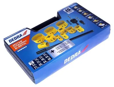 Immagine prodotto di Dedra 08Wz04 Set Di Punzoni Bimetallici 15 Pezzi