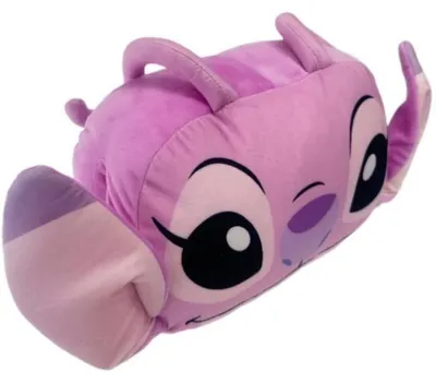 Productafbeelding van Lilo & Stitch kussen, engelmotief, 40 cm, roze