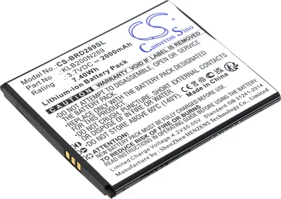 Produktbild von TECHTEK Akku Kompatibel mit [Brondi] Centurion 1 Ersetzt KLB200N289