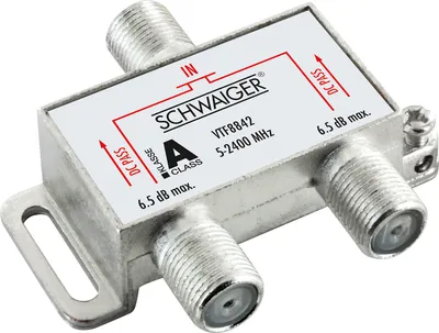 Produktbild von Verteiler 2-fach für SAT-, Antennen- und Kabelanlagen 5 dB