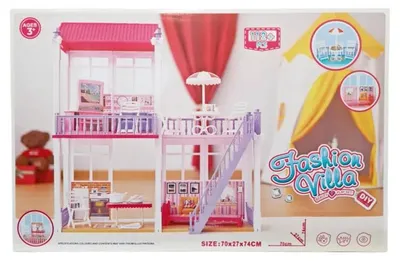 Produktbild von Puppenhaus mit Möbeln und Zubehör, 112 Teile