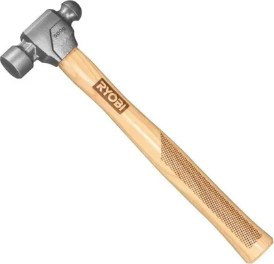 Produktbild von Ryobi RHHWBP500 Hammer-Kugelschreiber, Stahlkopf, Holzgriff, 500 g