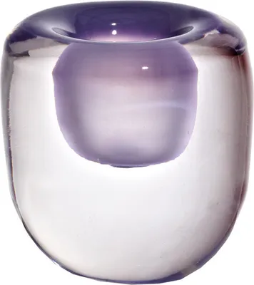 Produktbild von Kerzenhalter Drop Freestyle (6cm), lila, aus Kristallglas