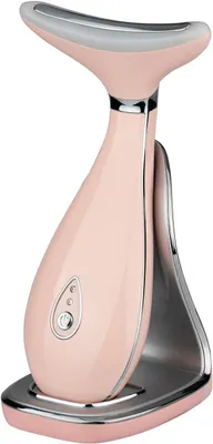 Productafbeelding van Lily Neck- en gezichtsmasseerder, gezichtssculptuurtool, huidverjongingsapparaat met warmtefunctie, drievoudige LED-werking en vibratie, voor anti-aging