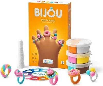 Obrázok produktu pre Masa plastyczna Hey Clay Bijou do tworzenia słodkich pierścionków