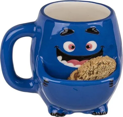 Produktbild von Kaffeebecher mit Keksfach, Keksbecher mit Keksfach, Keksbecher, Keksbecher, Keksbecher, Keksbecher mit Keksfach und Keksfach, Monsterblauer Keksbecher mit Keksfach und Keksfach Kaffee- und Teekannenbecher mit Keksfach, Monsterblauer Keksbecher mit Keksfach