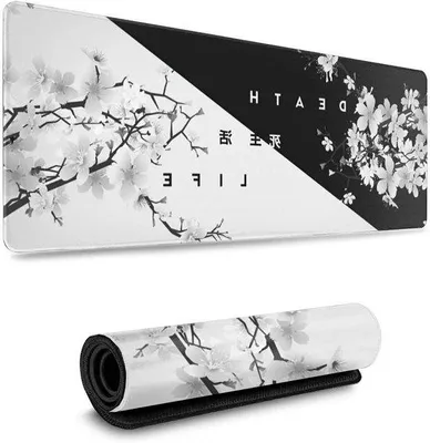 Produktbild von Große XXL Gaming-Mausmatte Schwarz-Weiß 315x305cm Antirutsch