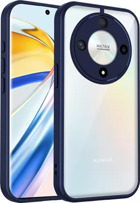 Image de Coque pour Honor X9B/Magic6 Lite transparente avec cadre en TPU, antichoc Bleu