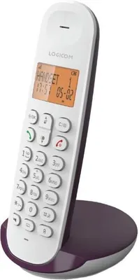 Image de Téléphone Fixe Sans Fil LOGICOM DECT ILOA 150 SOLO, Aubergine, Sans Répondeur