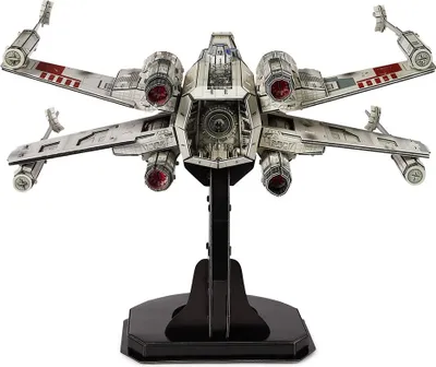 Produktbild von 4D Build - Star Wars T-65 X-Wing Starfighter - detailreicher 3D-Modellbausatz aus hochwertigem Karton, 160 Teile, für Star Wars Fans ab 12 Jahren, 160 Stück(e), Flugzeug, 12 Jahr(e)