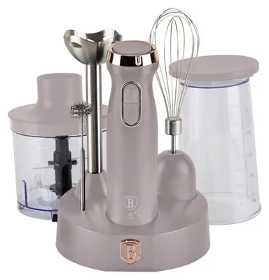 Zdjęcie produktu dla Blender ręczny Berlingerhaus BH-9562 z akcesoriami 6 szt. Kolekcja Taupe