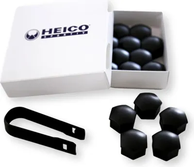 Obrázok produktu pre HEICO Volvo EX90 XC90 XC60 XC40 EX30 V90 V60 S90 S60 C40 čierne kryty skrutiek kolies 20 ks