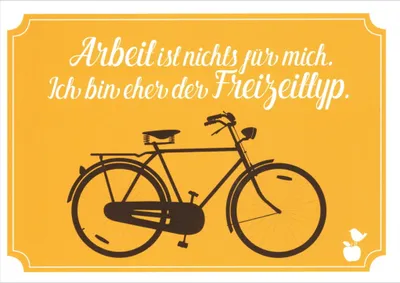 Produktbild von Postkarte MainSpatzen "Arbeit ist nichts für mich. Ich bin ..."