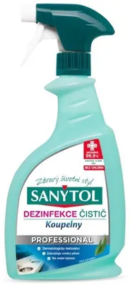 Zdjęcie produktu dla Prostředek čisticí Sanytol Professional, koupelny, sprej, 750 ml