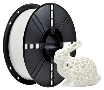 PLA+ Filament 1,75 mm, 1 kg, Weiß, Maßgenauigkeit ±0,02 mm