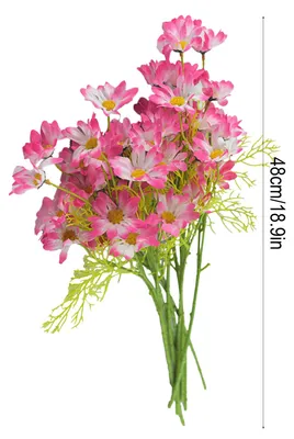 Produktbild von Künstliche, UV-beständige Wildblumen mit Stiel für drinnen und draußen, Veranda, Terrasse, Garten, Vase – Dekoration für Zuhause