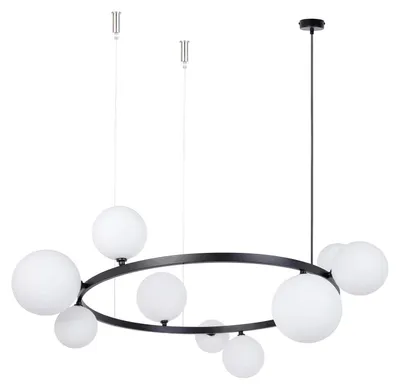 Obrázok produktu pre Luster BOLERO čierno-biely 9xG9x12W kov rozmery: 150x92x92 cm IP20 Sigma Lighting