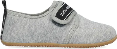 Produktbild von Living Kitzbühel Kids Klettmodell Kinder Hausschuhe aus Baumwolle Hellgrau, 4749-620 - Gr. 38